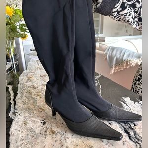 New Pegabo Italian Made past calf stretch leather boots